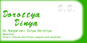 dorottya dinya business card